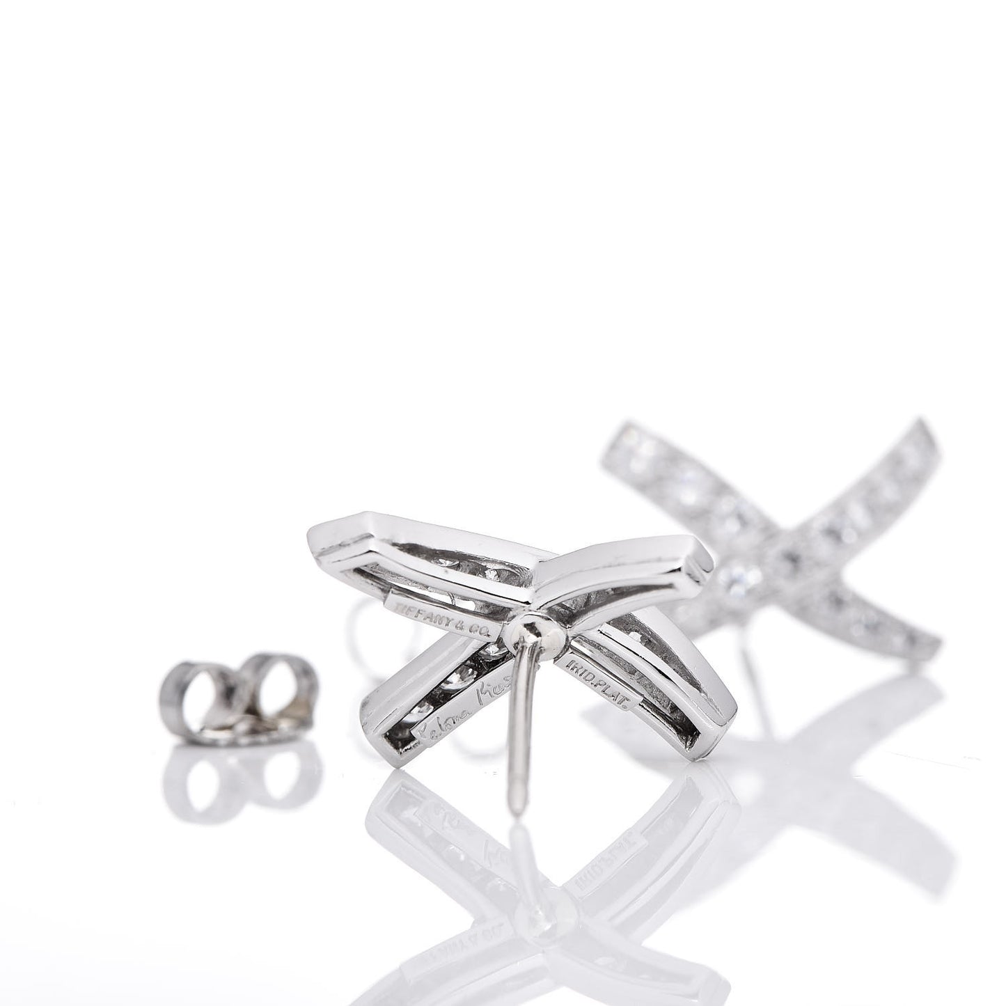 Platinum Diamond Small Paloma Picasso "X" Earrings