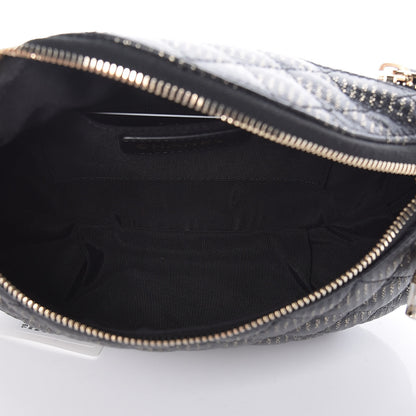 Chanel Calfskin Quilted Waist Bag Black Gold 7 of 10