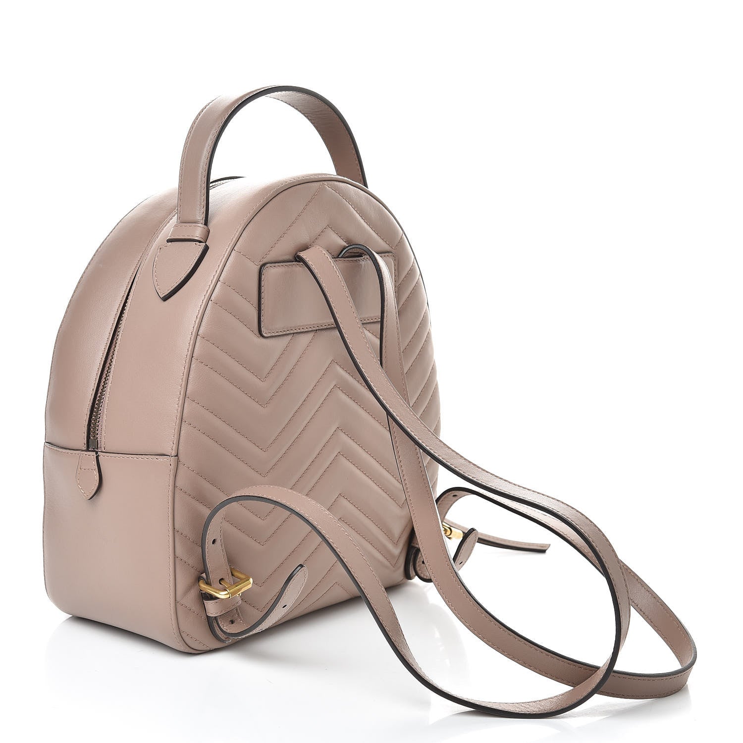 Gucci Calfskin Matelasse GG Marmont Backpack Porcelain Rose 3 of 15