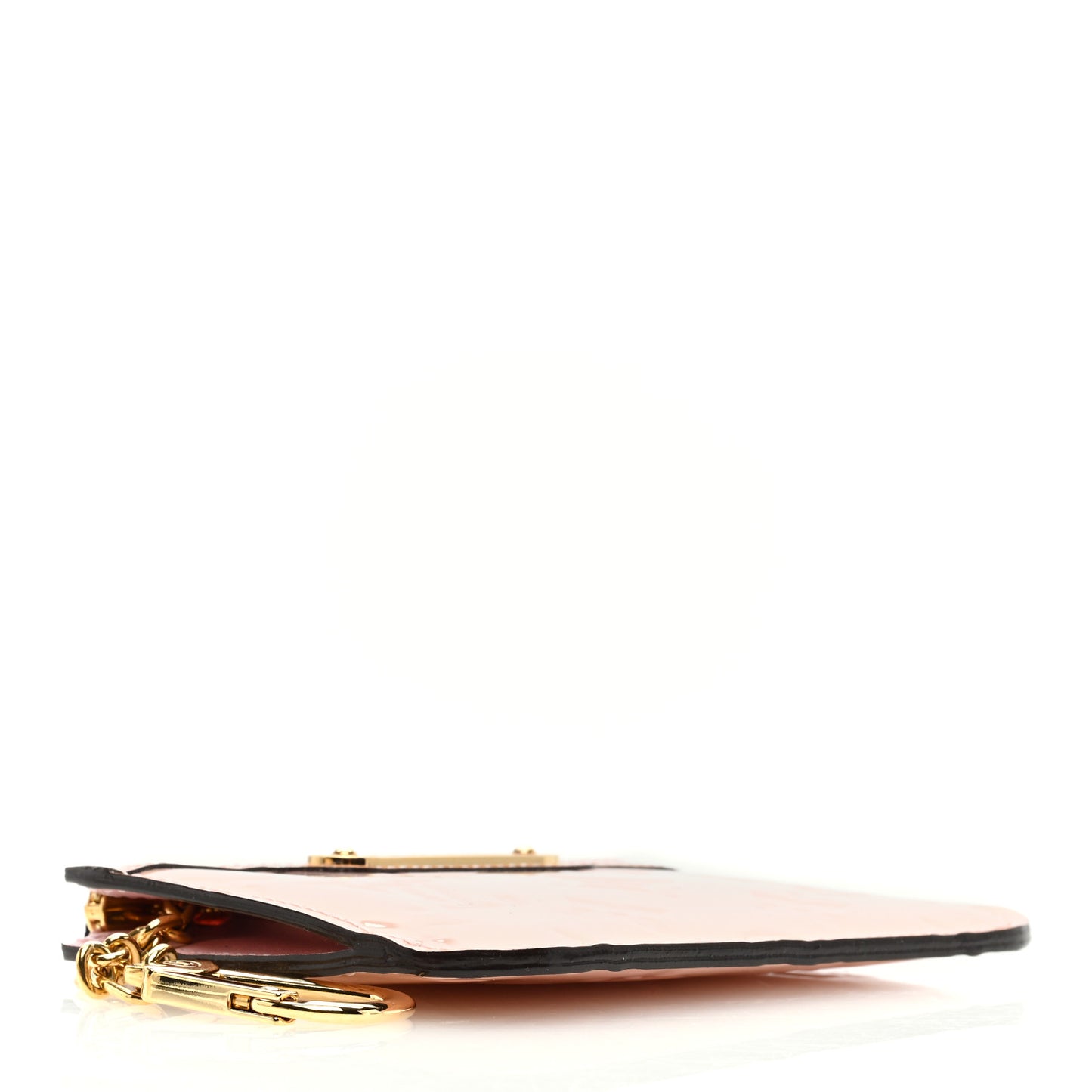 LOUIS VUITTON Vernis Key Pouch Rose Ballerine