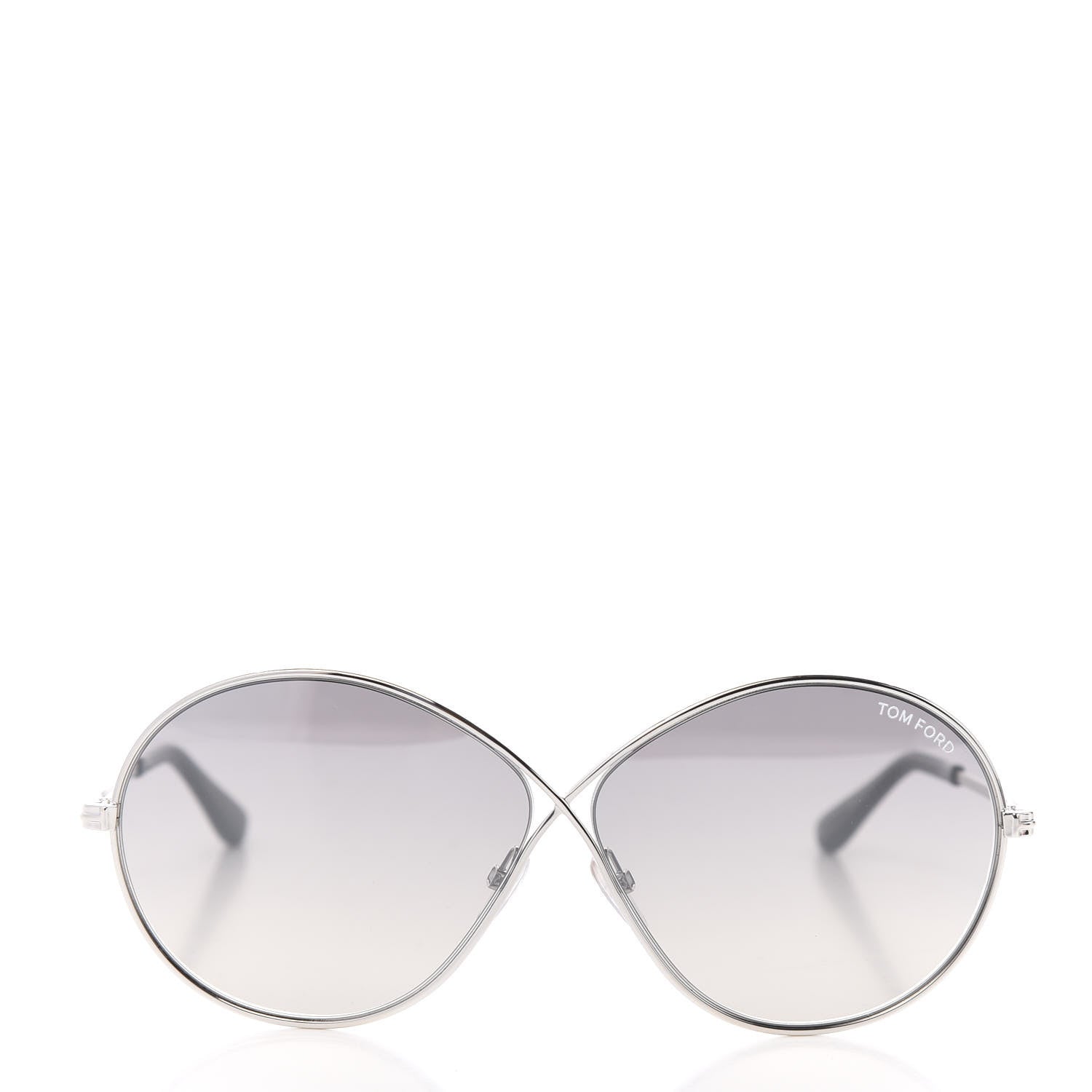Tom Ford Metal Rania-02 Oval Sunglasses TF564 Silver 2 of 7