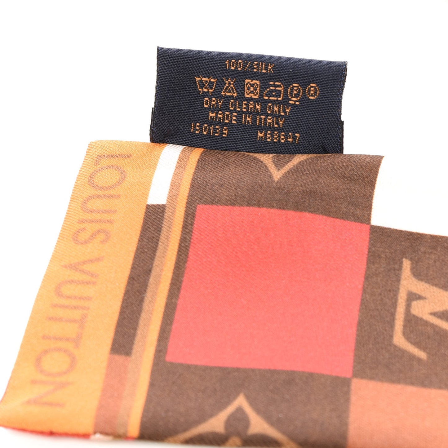 Silk Monogram Check Bandeau Beige