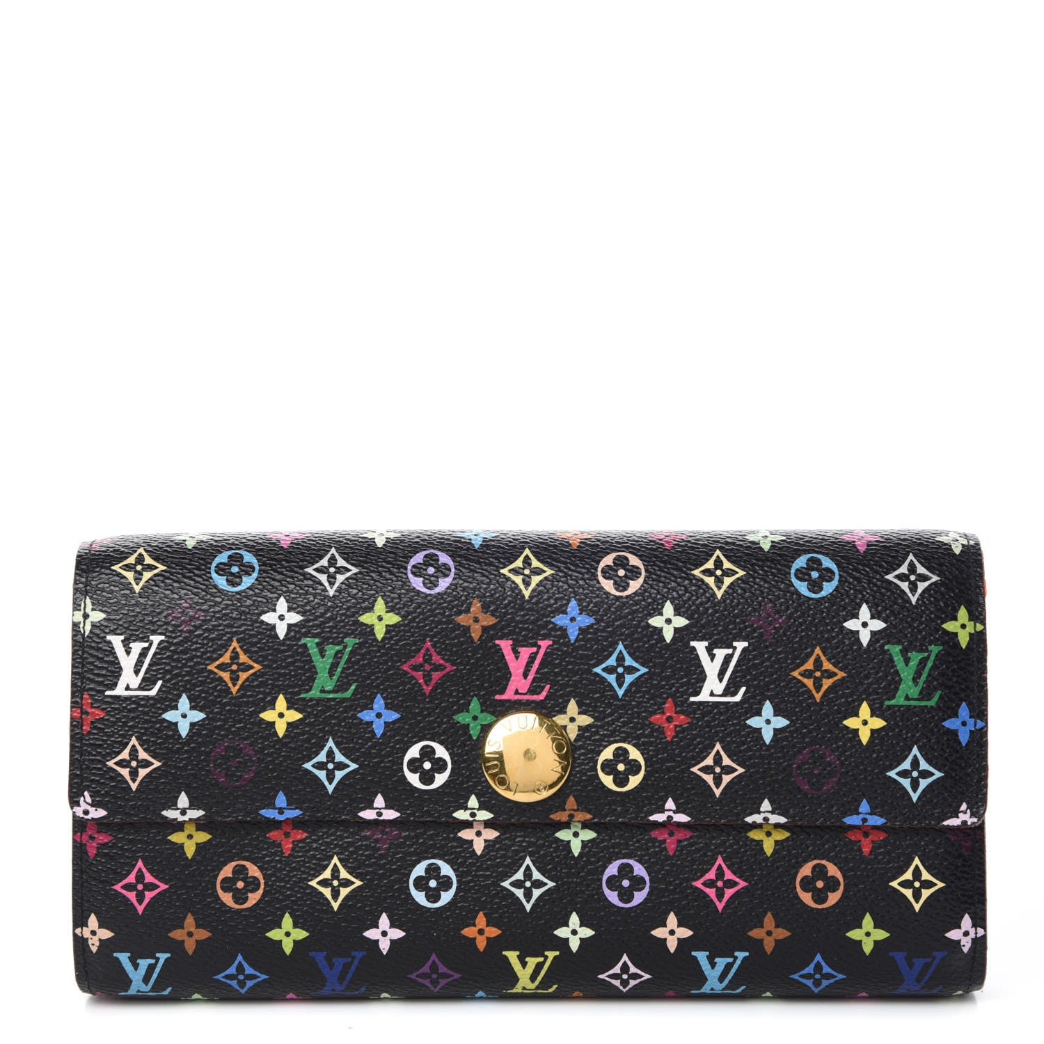 Louis Vuitton Monogram Multicolor Sarah Wallet Black Pistache 1 of 6