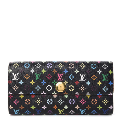 Louis Vuitton Monogram Multicolor Sarah Wallet Black Pistache 1 of 6