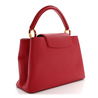 Louis Vuitton Taurillon Capucines PM Rubis 3 of 10