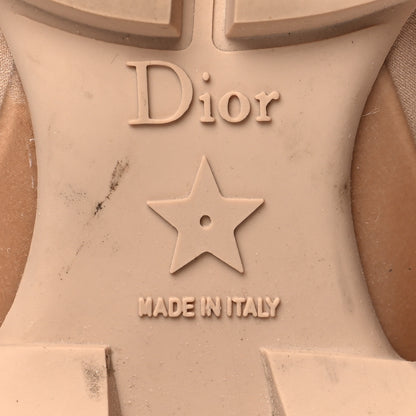 Christian Dior Neoprene Rubber Womens D-Connect Sneakers 37.5 Nude 7 of 9