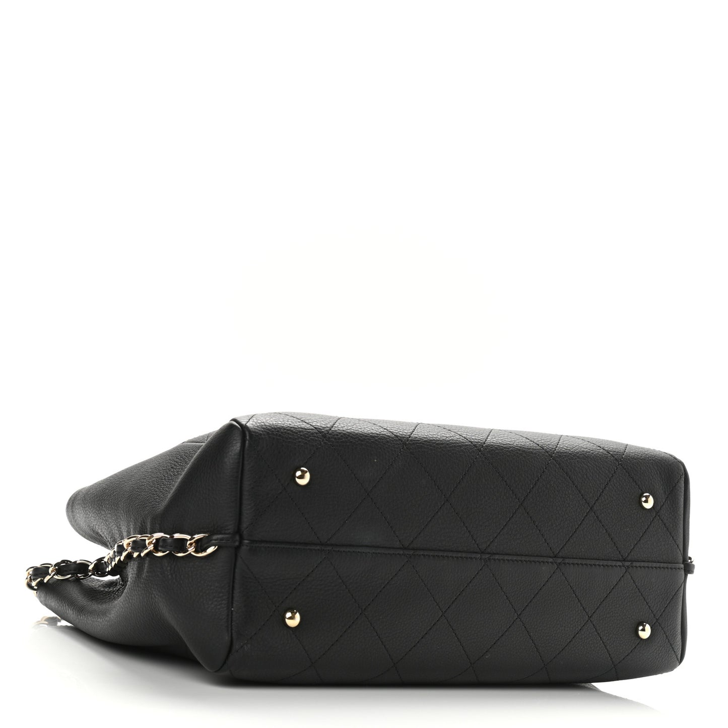 Bullskin Stitched Medium Shopping Bag Black