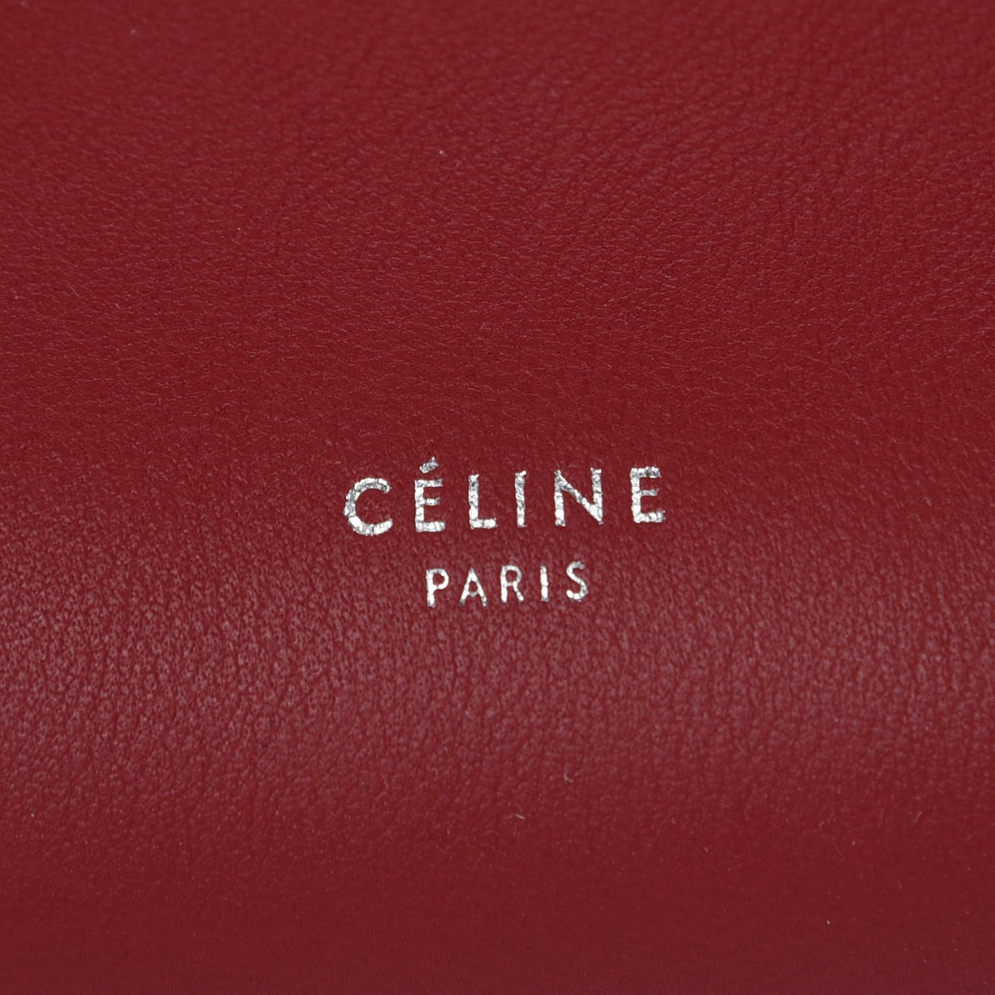 Supple Grained Calfskin Small Big Bag Red