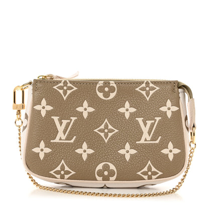 Louis Vuitton LOUIS VUITTON Empreinte Spring in the City Mini Pochette Accessories Kaki Beige Cream 1 of 6