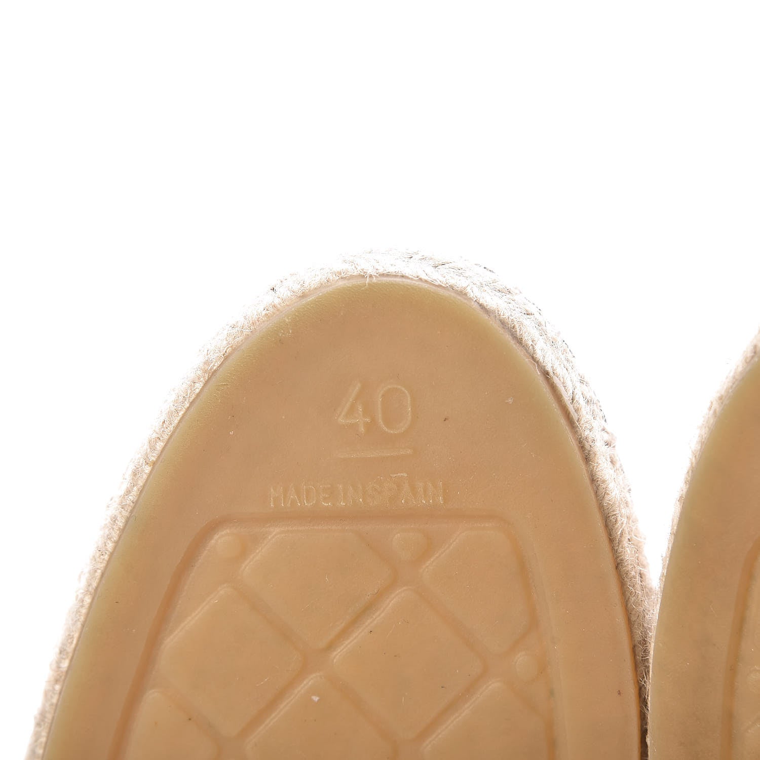 Chanel Lambskin CC Espadrilles 40 Beige Black 7 of 8