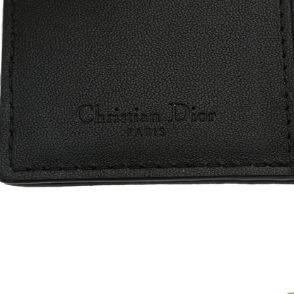 Christian Dior Lambskin Cannage Small Lady Dior Flap Card Holder Black 6 of 9