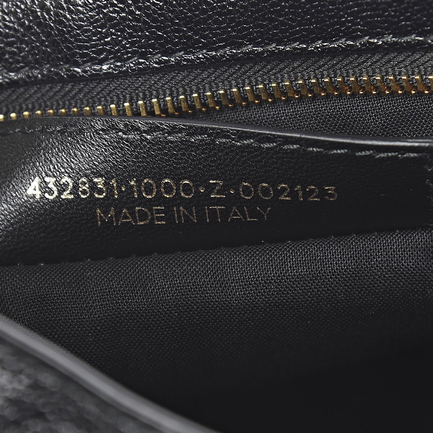Chevre Gold Metallic Edge Hardware S City Black