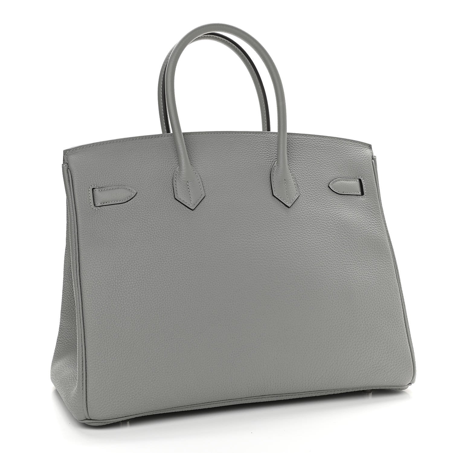 Hermes Togo Bi-Color Birkin 35 Gris Mouette Bleu Agate 3 of 12
