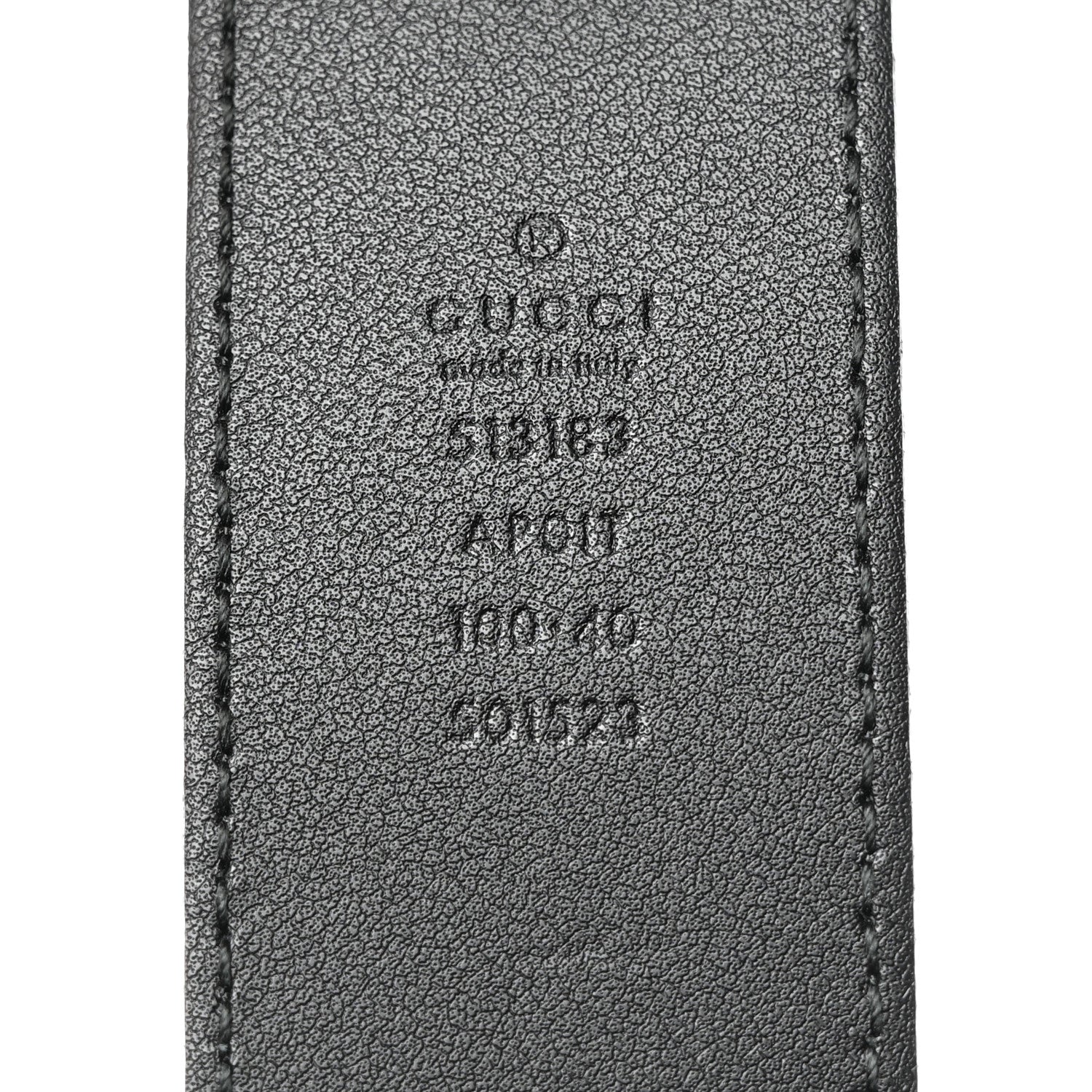 Gucci Calfskin Crystal Double G 40mm Belt 100 40 Black Multicolor 3 of 5