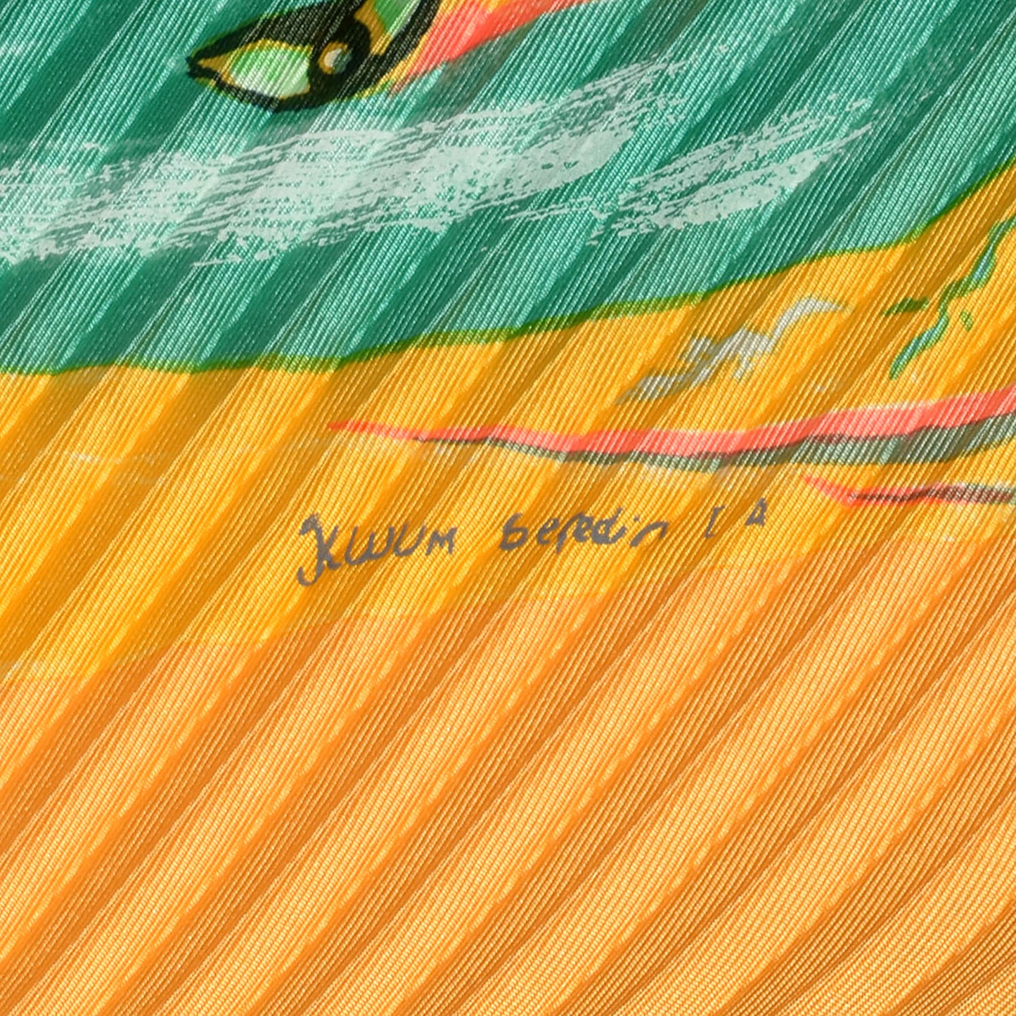 Silk Plisse Smile in The Third Millenary Scarf 90 Yellow