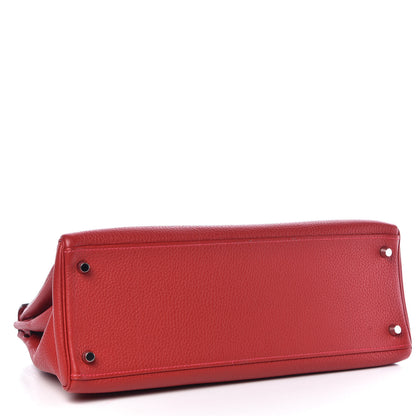 Hermes Togo Kelly Retourne 35 Rouge Casaque 5 of 37