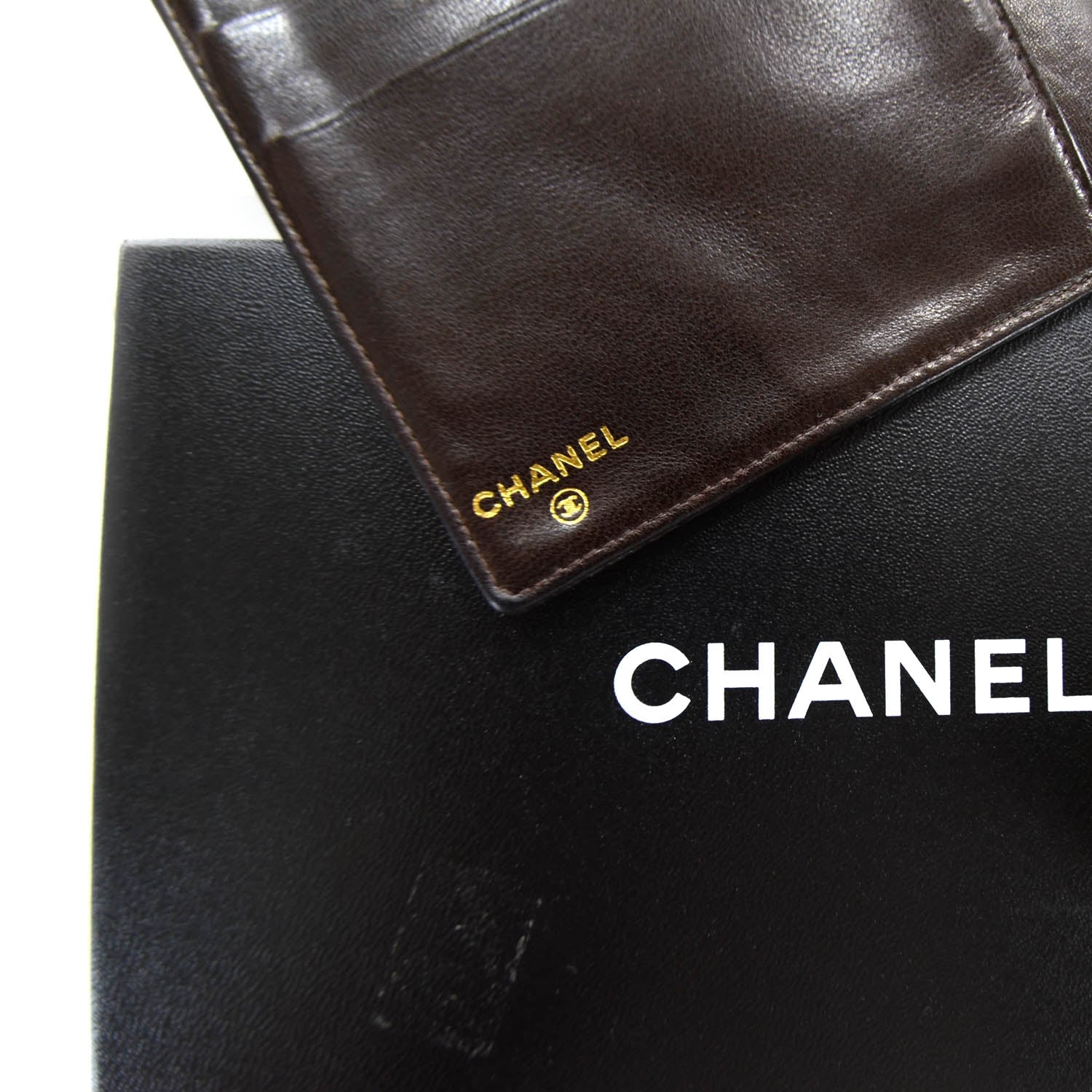 Chanel Caviar CC Wallet Dark Brown 4 of 8