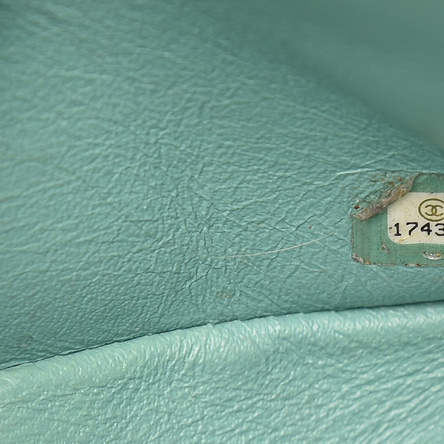 Patent Quilted Jumbo Double Flap Green