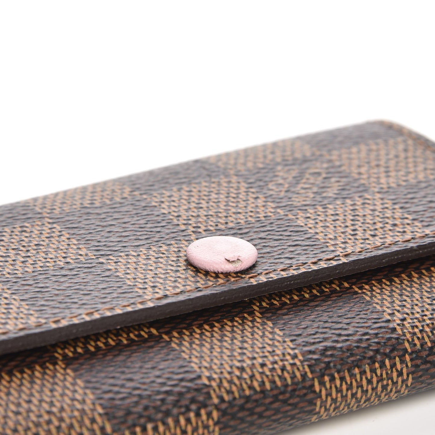 Damier Ebene Multicles 6 Key Holder Rose Ballerine
