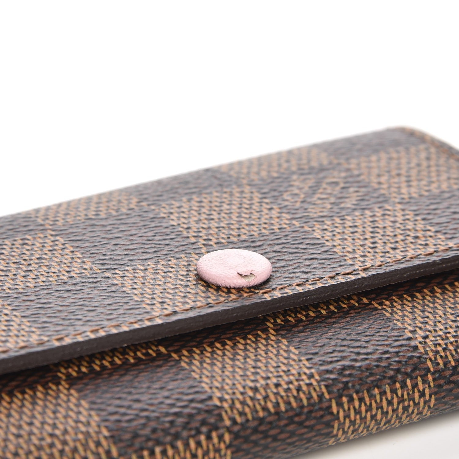 Louis Vuitton Damier Ebene Multicles 6 Key Holder Rose Ballerine 8 of 9