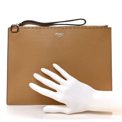 Fendi Cuoio Romano Selleria Large Flat Pouch Mou 2 of 6