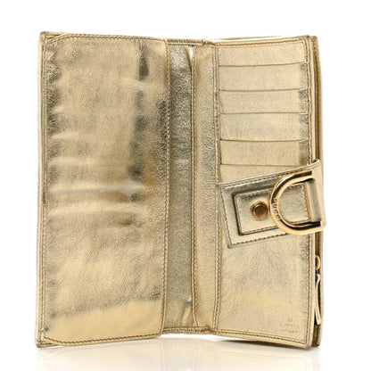 Gucci Monogram Abbey Continental Wallet Gold 5 of 11