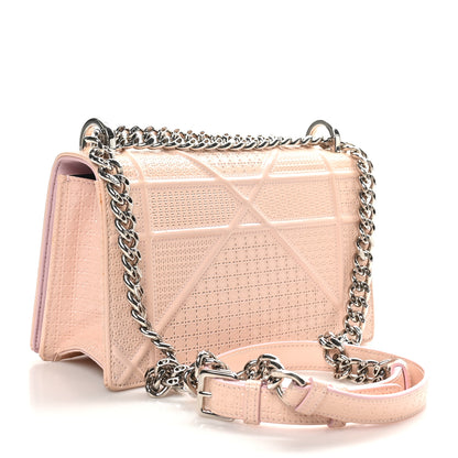 Christian Dior Patent Micro-Cannage Small Diorama Flap Bag Rose 3 of 9
