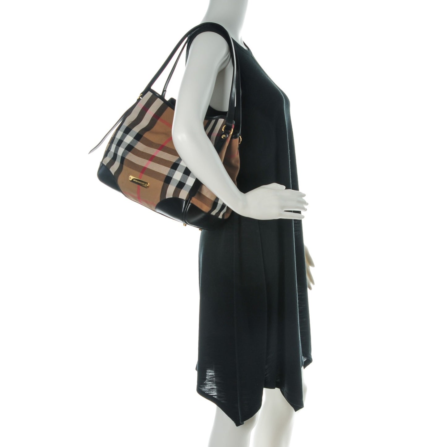 House Check Small Canterbury Tote Black