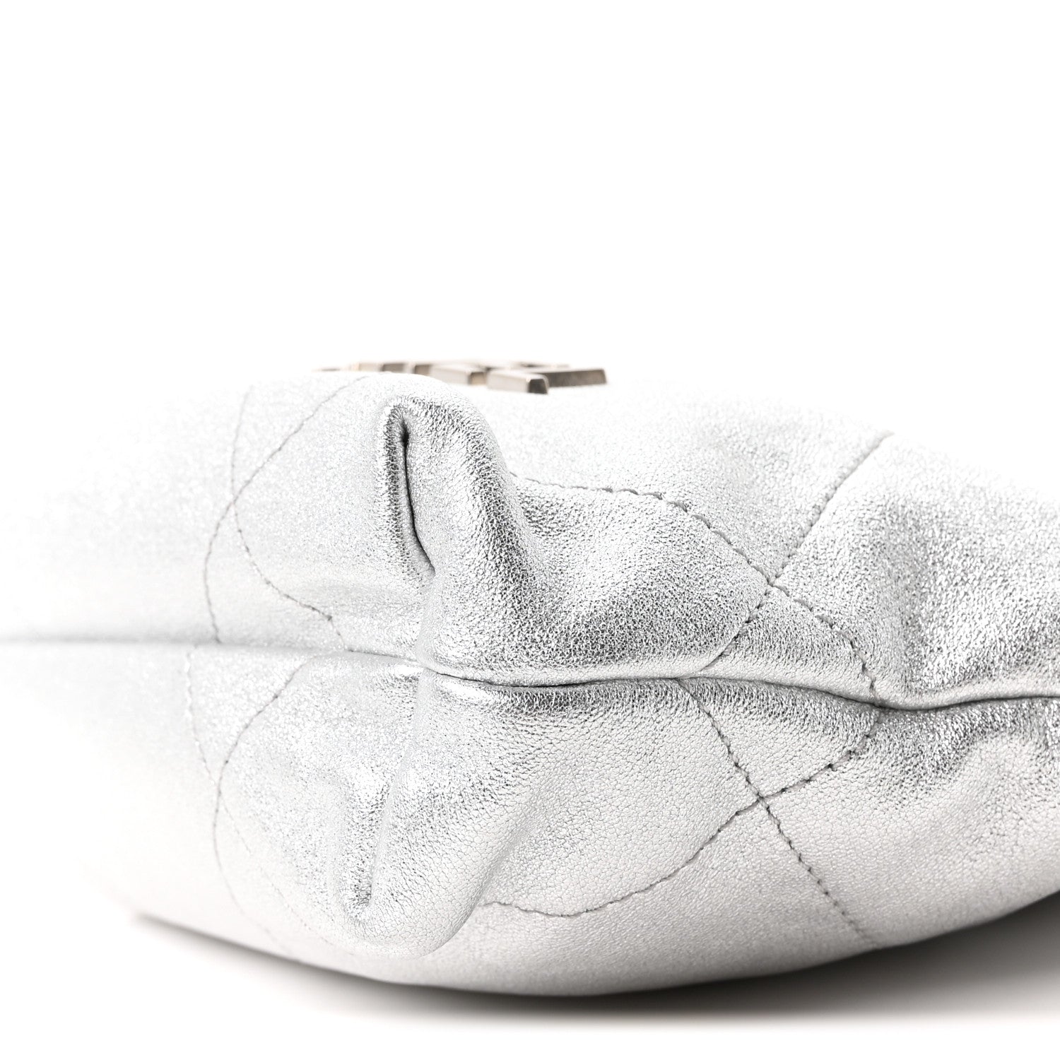 Chanel Metallic Lambskin Quilted Mini Chanel 22 Silvery 10 of 10