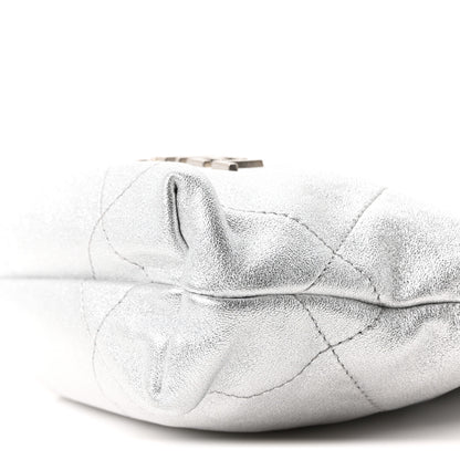 Chanel Metallic Lambskin Quilted Mini Chanel 22 Silvery 10 of 10