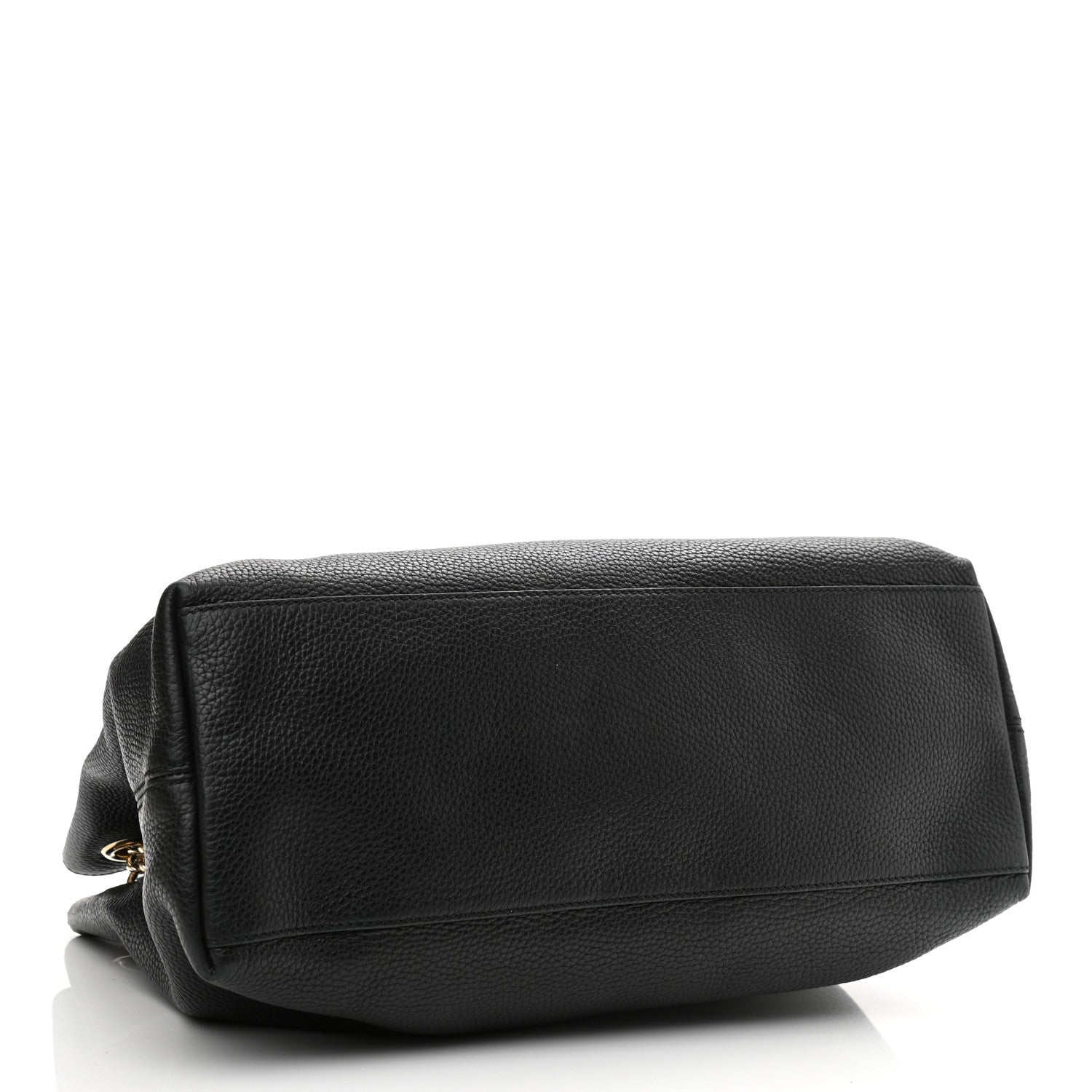 Gucci Pebbled Calfskin Medium Soho Chain Shoulder Bag Black 4 of 13