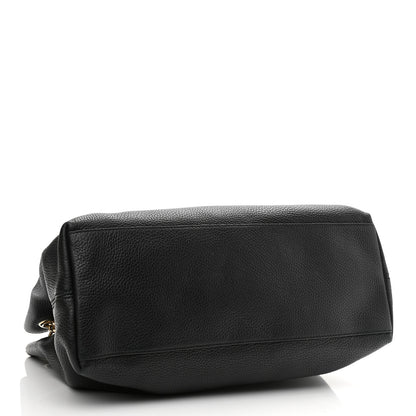 Gucci Pebbled Calfskin Medium Soho Chain Shoulder Bag Black 4 of 13