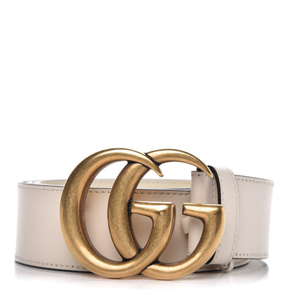 Gucci Calfskin Double G 40mm Belt 90 36 Mystic White 1 of 6