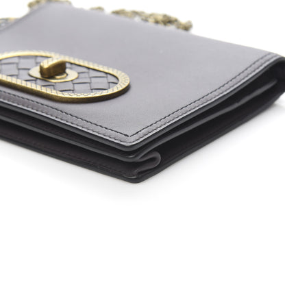 Bottega Veneta Nappa Ellittica Chain Wallet Quetsche 8 of 10