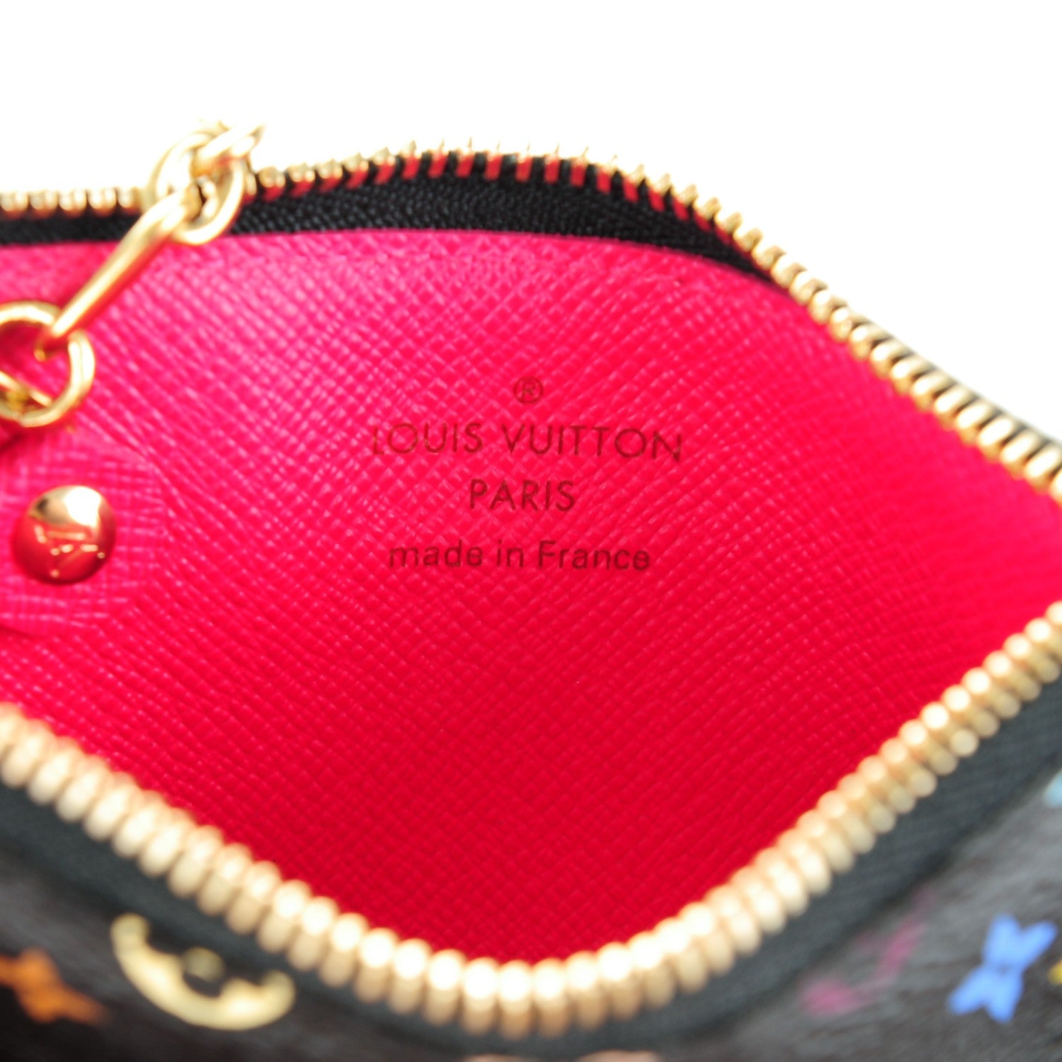 Louis Vuitton Monogram Multicolor Key Pouch Black Grenade 6 of 7