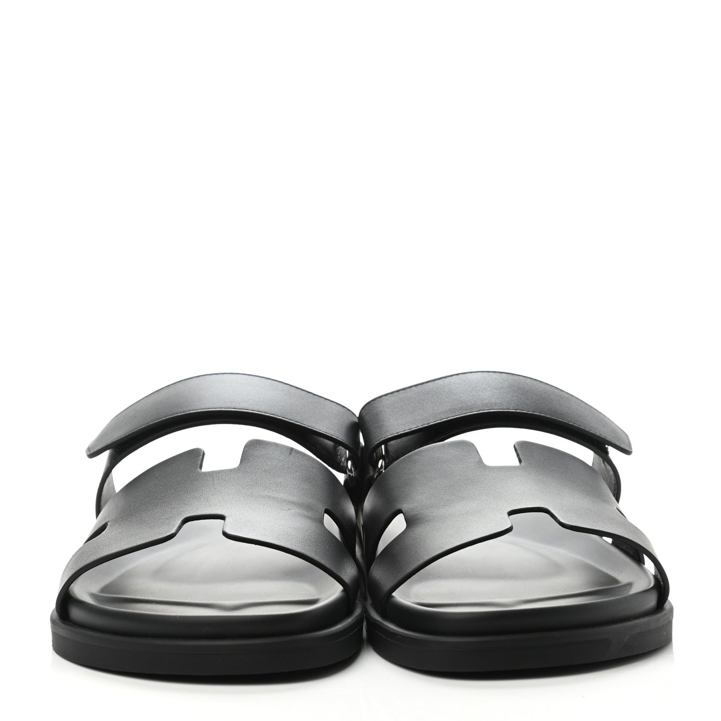 Calfskin Mens Chypre Sandals 43 Black