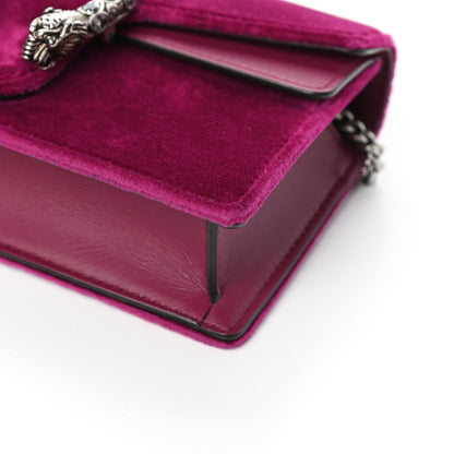Gucci Velvet Super Mini Dionysus Shoulder Bag Fuchsia Violet Cyclamen 9 of 9