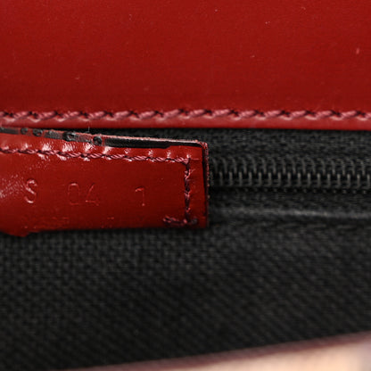 Burberry Haymarket Check Shoulder Bag Military Red 7 of 10