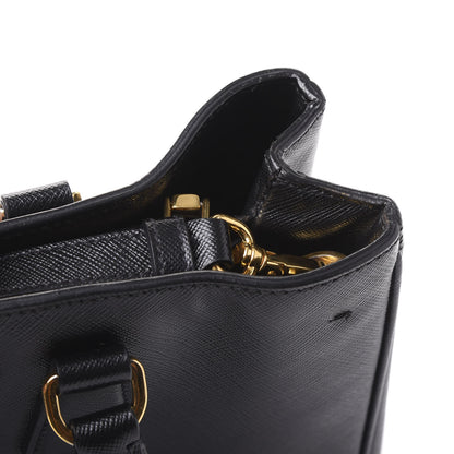 Prada Saffiano Lux Medium Tote Black 10 of 12