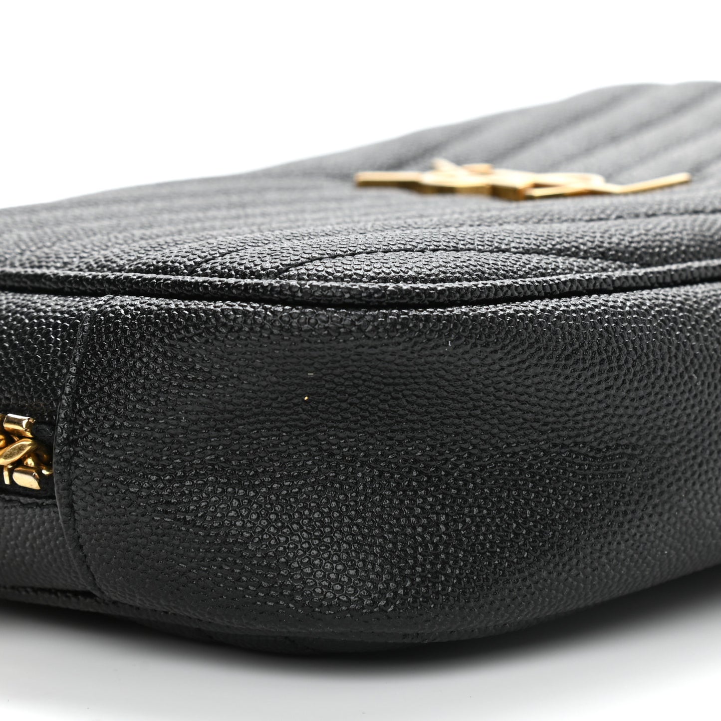 Grain De Poudre Matelasse Monogram Mini Lou Camera Bag Black