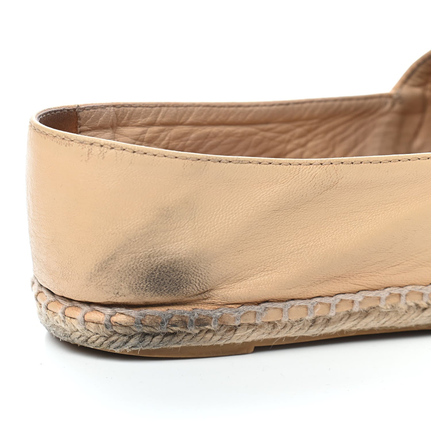 Chanel Lambskin CC Espadrilles 38 Beige Black 11 of 11