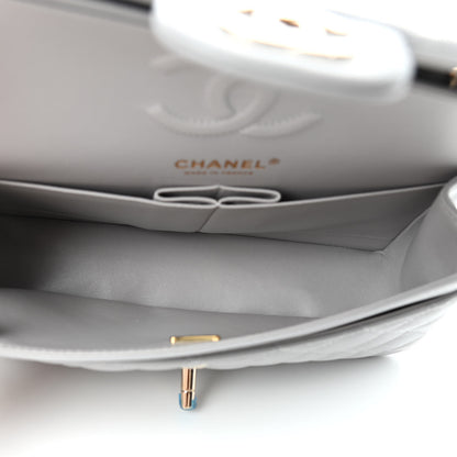 Chanel Caviar Quilted Small Double Flap Grey 5 of 11