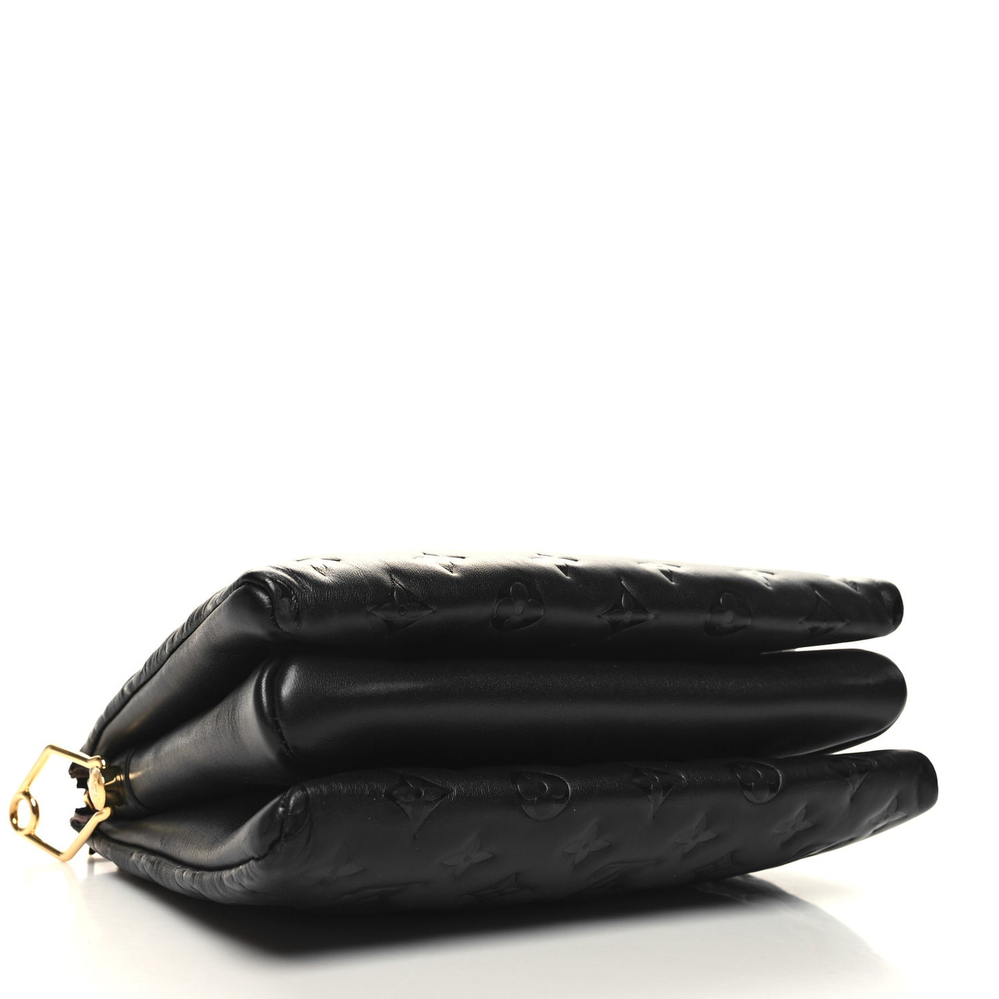 Lambskin Embossed Monogram Coussin MM Black