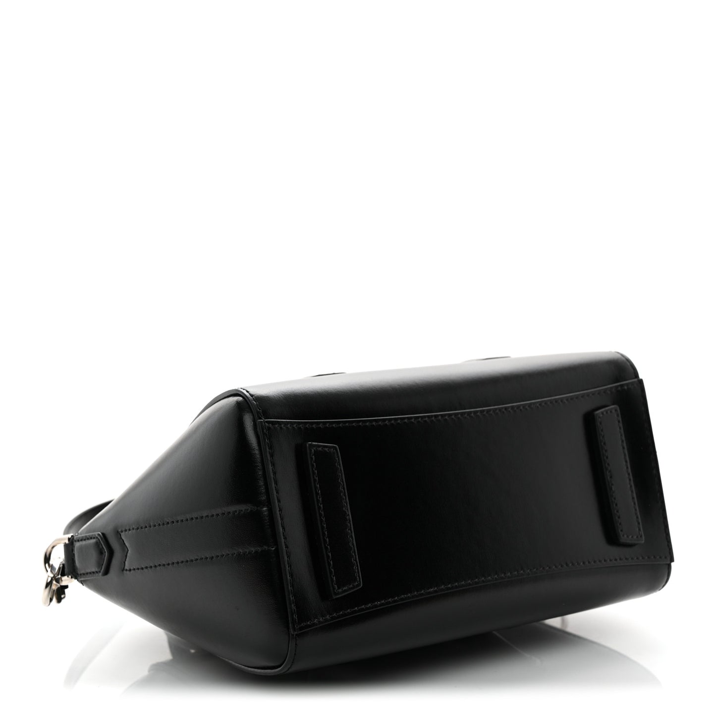 Box Calfskin Padded Mini Lock Antigona Shoulder Bag Black