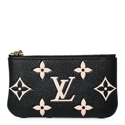Louis Vuitton Empreinte Monogram Giant Key Pouch Black Beige 1 of 9