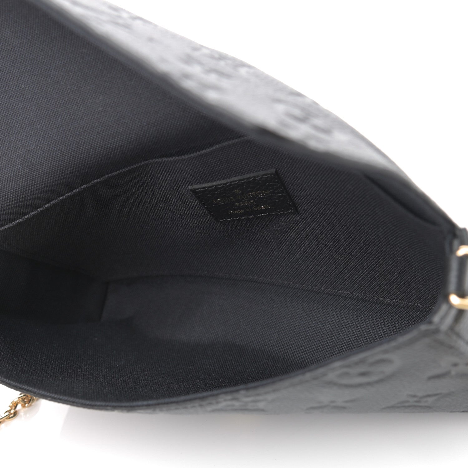 Louis Vuitton Empreinte Pochette Felicie Chain Wallet Black 5 of 8