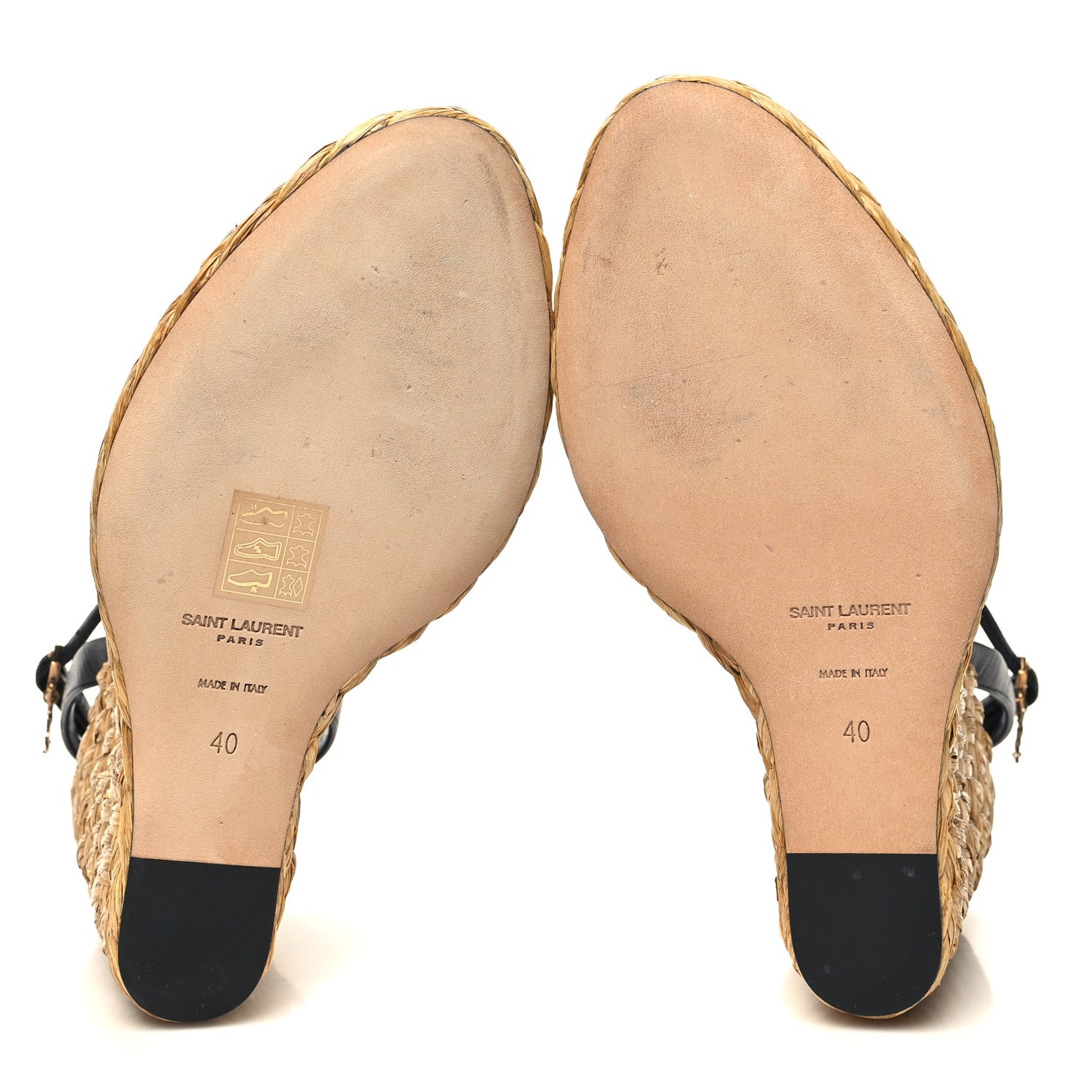 Calfskin Paloma Espadrille 95 Wedges 40 Black