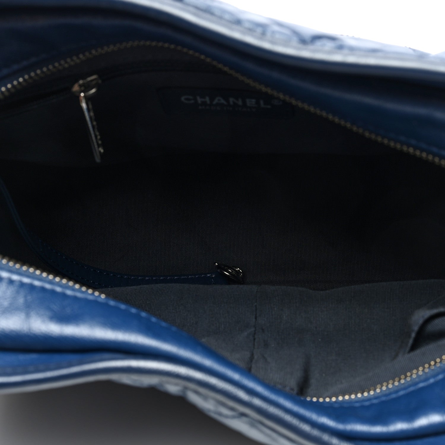 Chanel Aged Calfskin Quilted Medium Gabrielle Hobo Blue 5 of 10