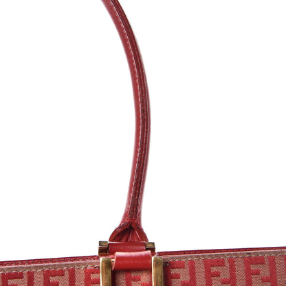 Fendi Zucchino Briefcase Tote Red 14 of 22
