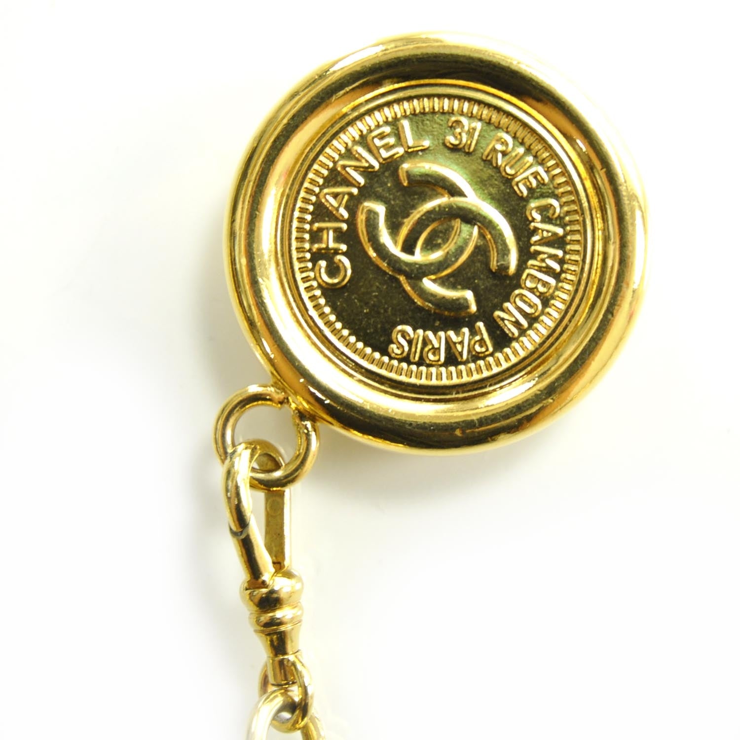 Chanel CC Coin Chain Belt Gold 4 of 8